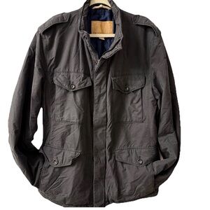 Hugo Boss Orange Men’s Field Jacket Cotton Charcoal Grey 42R Military Utility